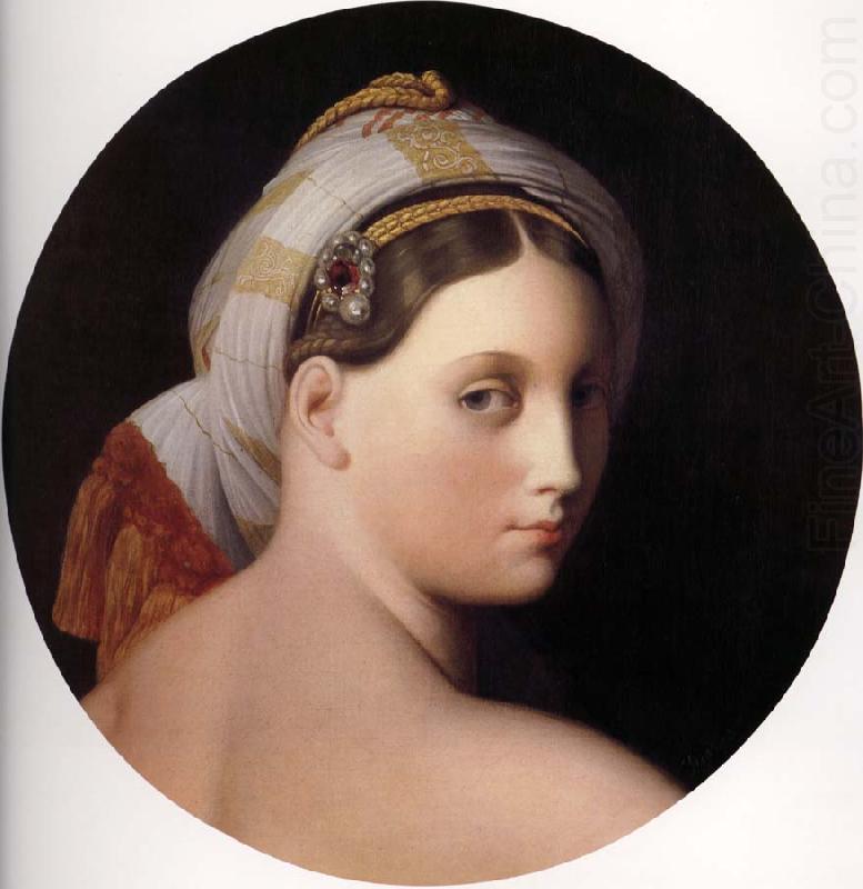 Tete de la grande odalisque couchee, Jean-Auguste Dominique Ingres